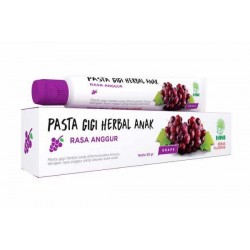 Pasta Gigi Herbal Anak Rasa Anggur HNI HPAI 50gr
